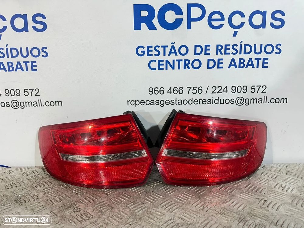 .Conjunto Farolins Tras Traseiro Direito Esquerdo Original Audi A3 8P Facelift Sportback 5 Portas 8P4945095E 8P4945096E 2009 - 2013 - 1