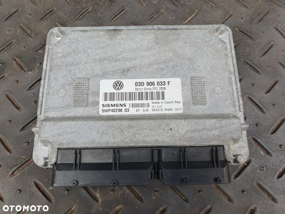 VW POLO IV 9N 1.2 ECU KOMPUTER STEROWNIK SILNIKA 03D906033F SIEMENS - 1