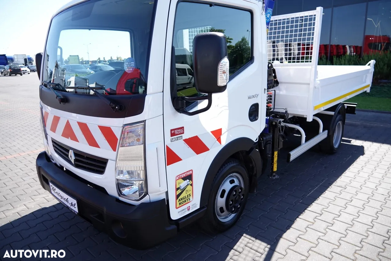 Renault MAXITY 140 DXI / 2.5 D / BASCULATOR – 3.1M + HDS PM 2821 / DUBLU / IMPORTAT / CONTRACT DE SERVICE POST-SERVICE - 13