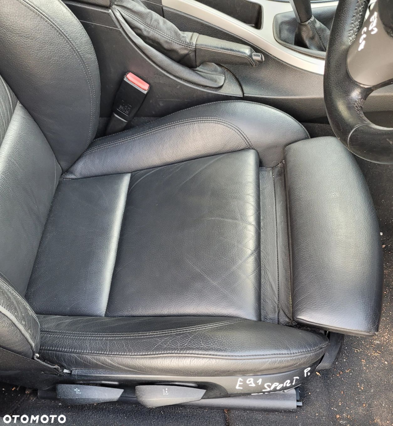 FOTEL PRAWY PRZÓD PRZEDNI SKÓRA SPORT GRZANY BMW E90 E91 C69 - 2