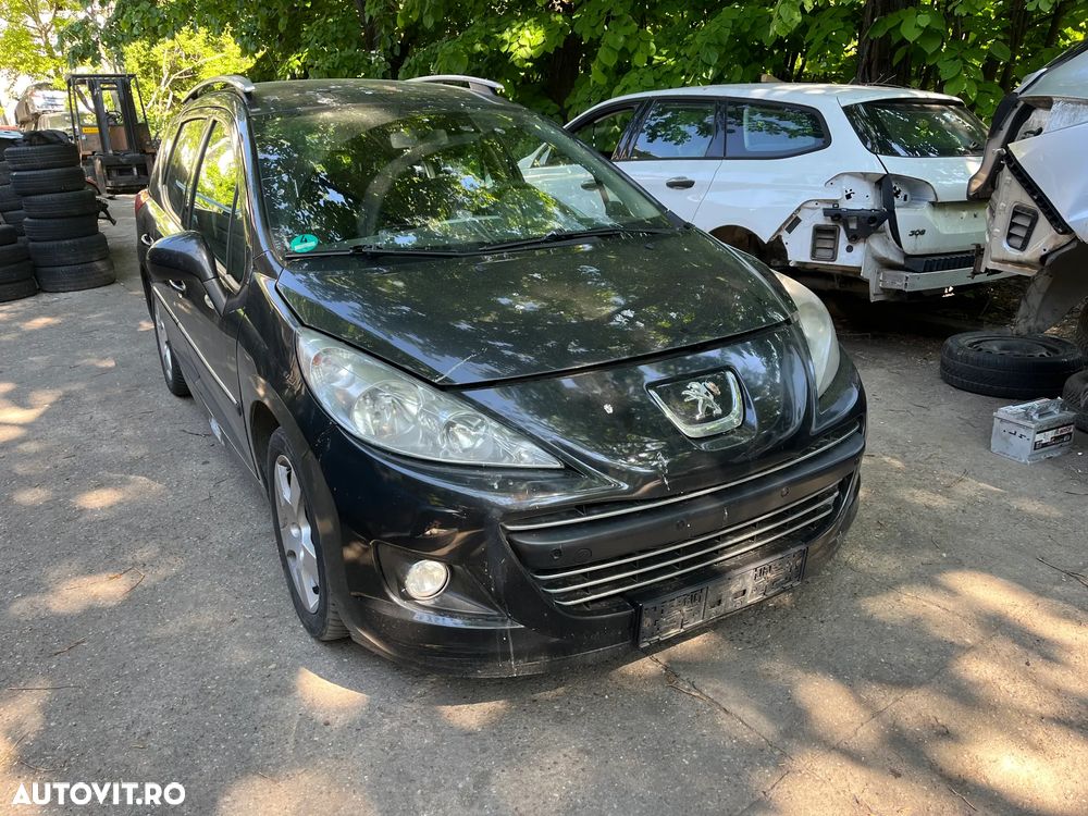 Bara fata completa Peugeot 207 facelift 2010 negru model cu proiectoare - 3