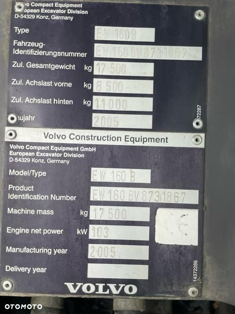 Volvo EW160B - 3