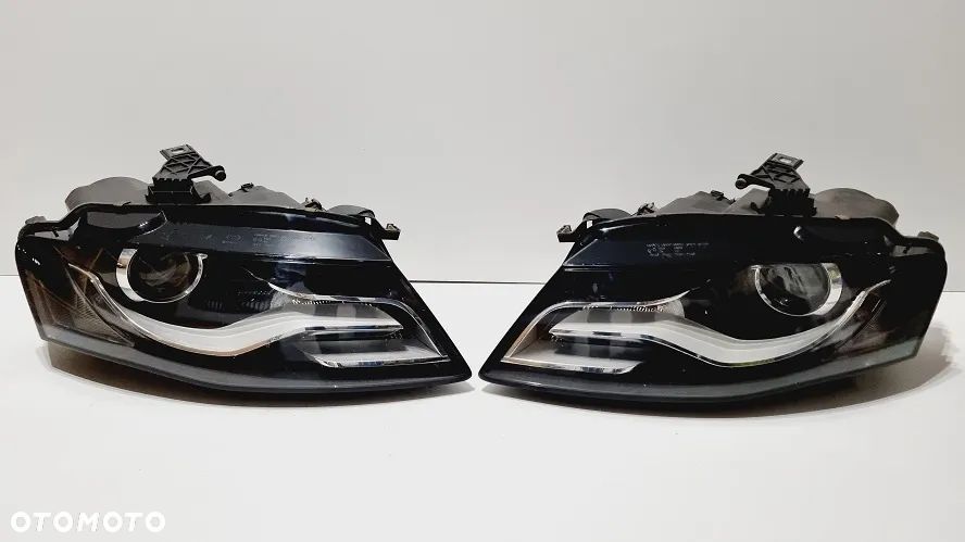 REFLEKTOR LEWY PRAWY XENON AUDI A4 B8 EUROPA KOMPLETNE - 1