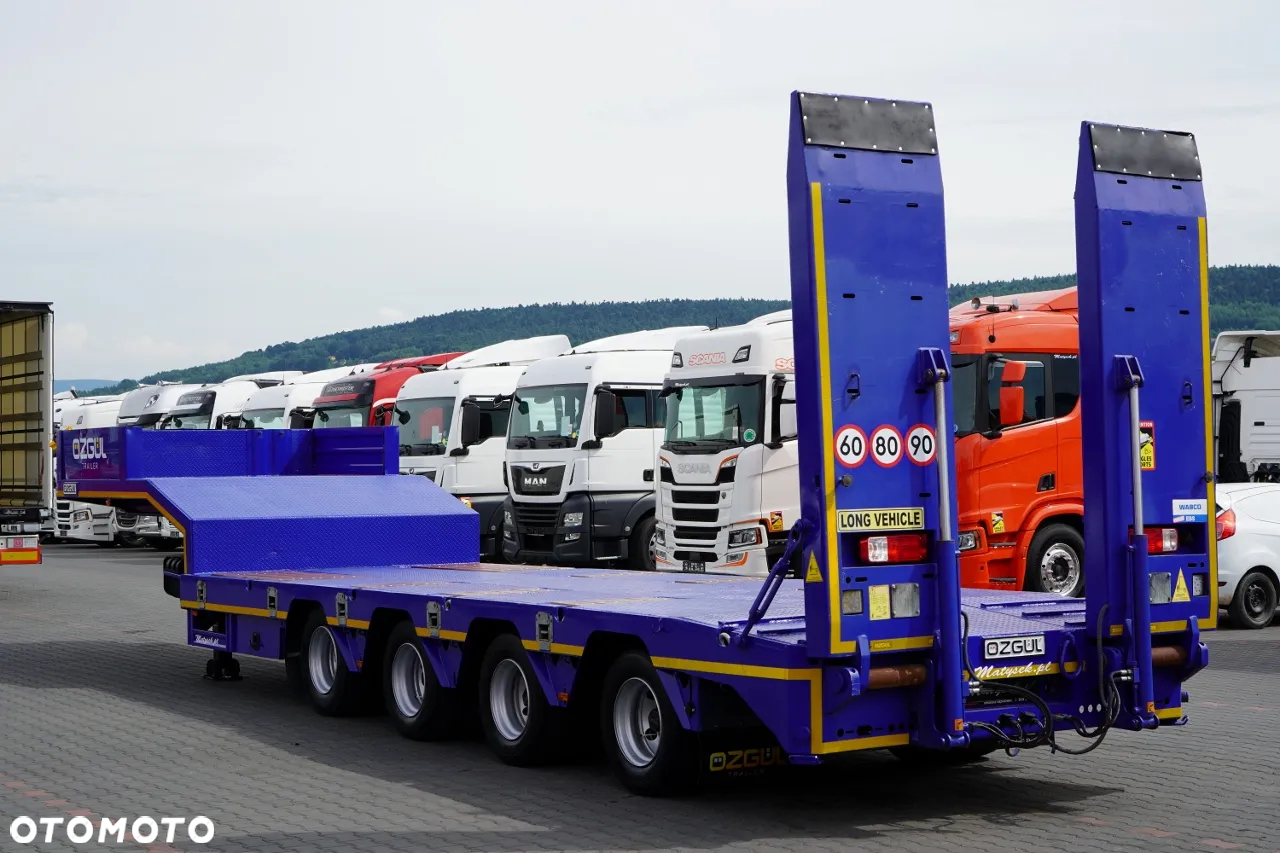 Faymonville OZGUL  NACZEPA LAWETA / LW4 / NISKOPODWOZIOWA / POSZERZANA / 4 OSIE /  12 M / NAJAZDY HYDRAULICZNE / SPROWADZONA - 8
