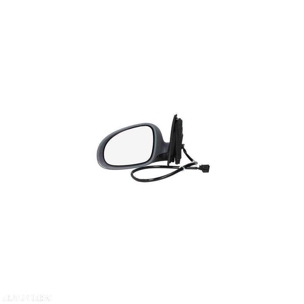 Oglinda exterioara VW Jetta (1K5/1Km) 09.2005-09.2010, VW Golf 5 COMBI 03.2007-01.2009; Golf 6 VI 10.2008-2013 Combi ; stanga/dreapta Crom Asferica Electrica Cu Incalzire, cu semnalizare, carcasa grunduita - 1