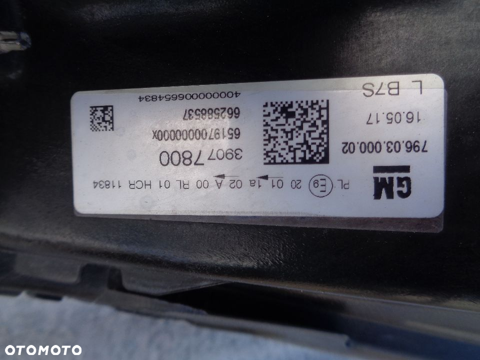 OPEL ASTRA K LAMPA LEWY PRZÓD EUROPA - 3