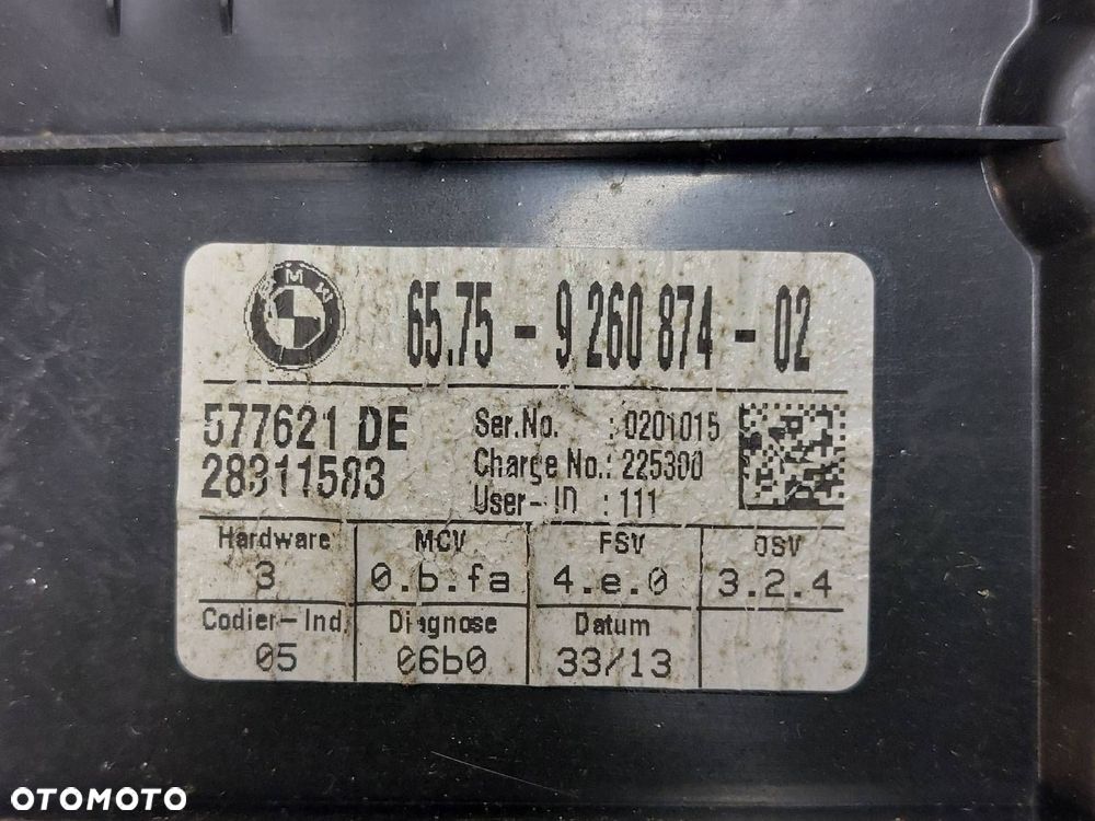 MODUŁ ULTRADŹWIĘKOWY BMW X1 E84 9260874 - 2