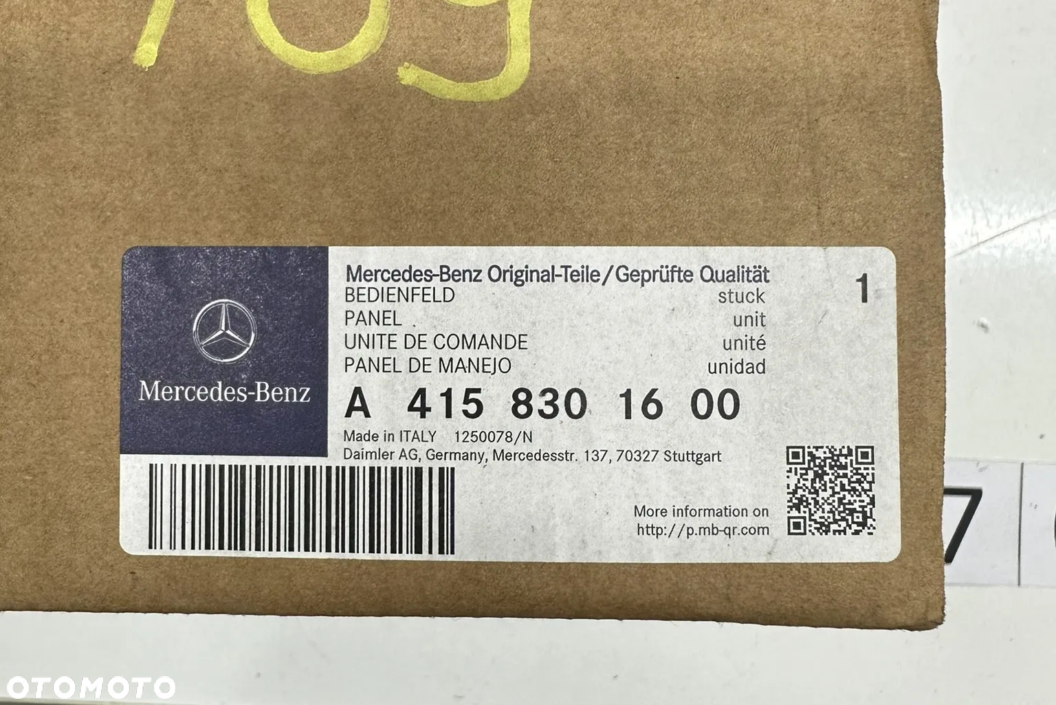 Panel Sterowania Klimatyzacji Mercedes Citan A4158301600 - 3