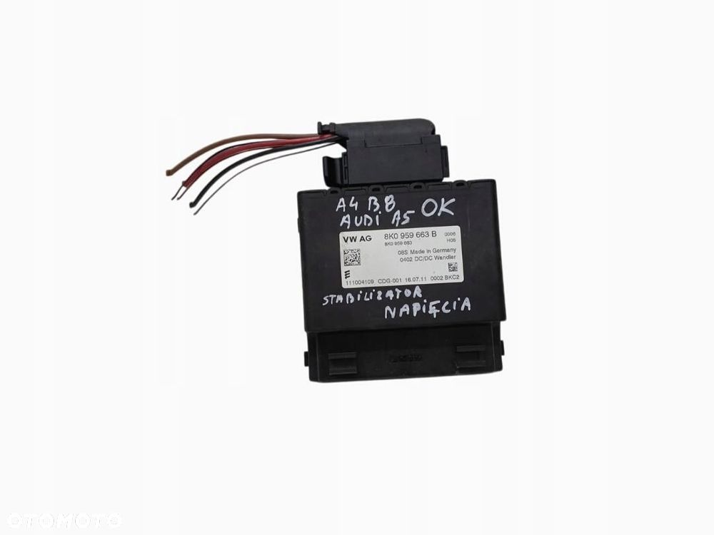 STABILIZATOR MODUŁ NAPIĘCIA AUDI A4 B8 AUDI A5 8K0959663B - 1