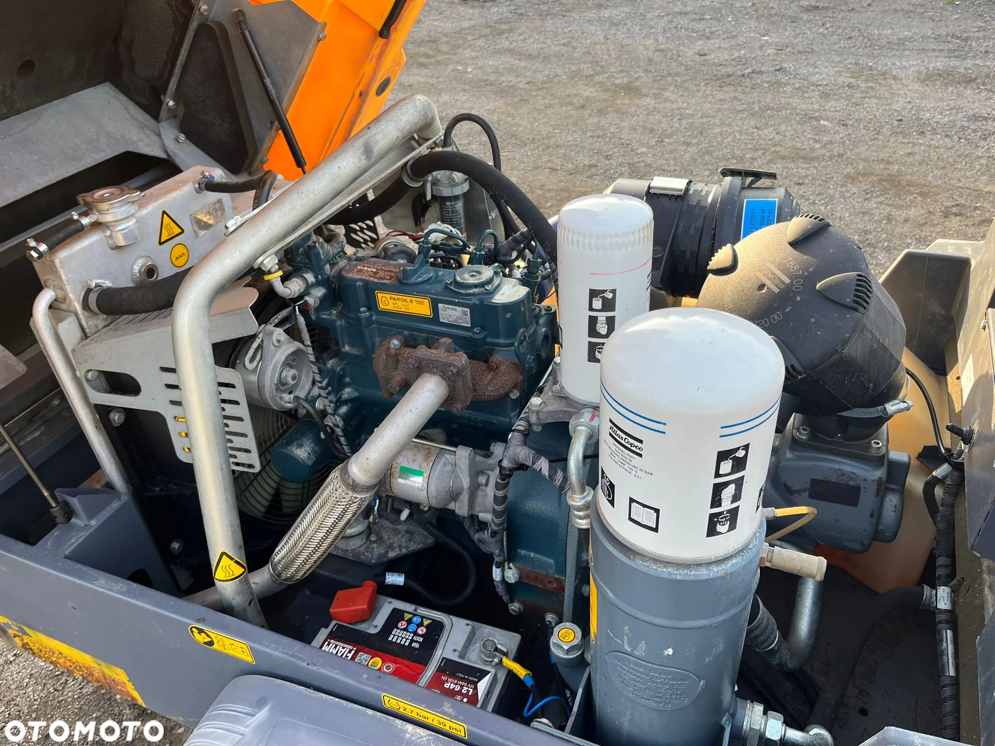 Kompresor, sprężarka śrubowa Atlas Copco XAS48, 2,5m3/min, 2018r. - 9