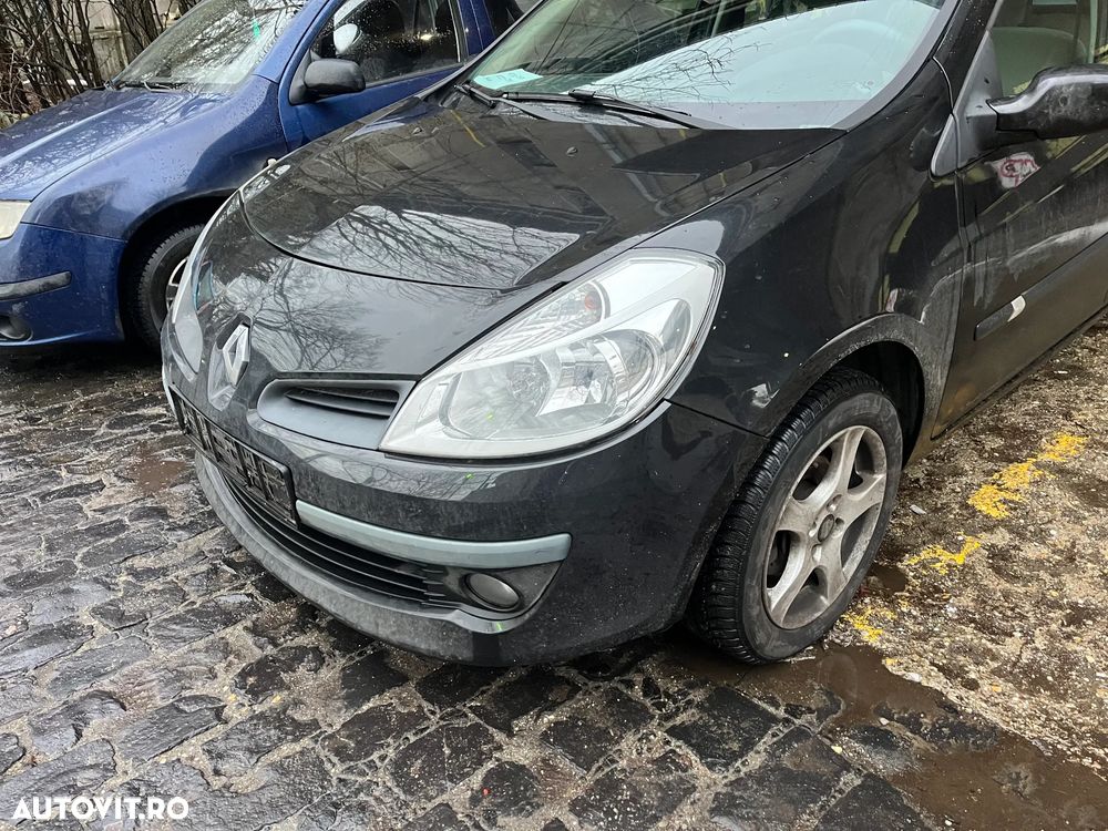 Bara fata completa Renault Clio 3 negru cu proiectoare 2005-2009 - 7