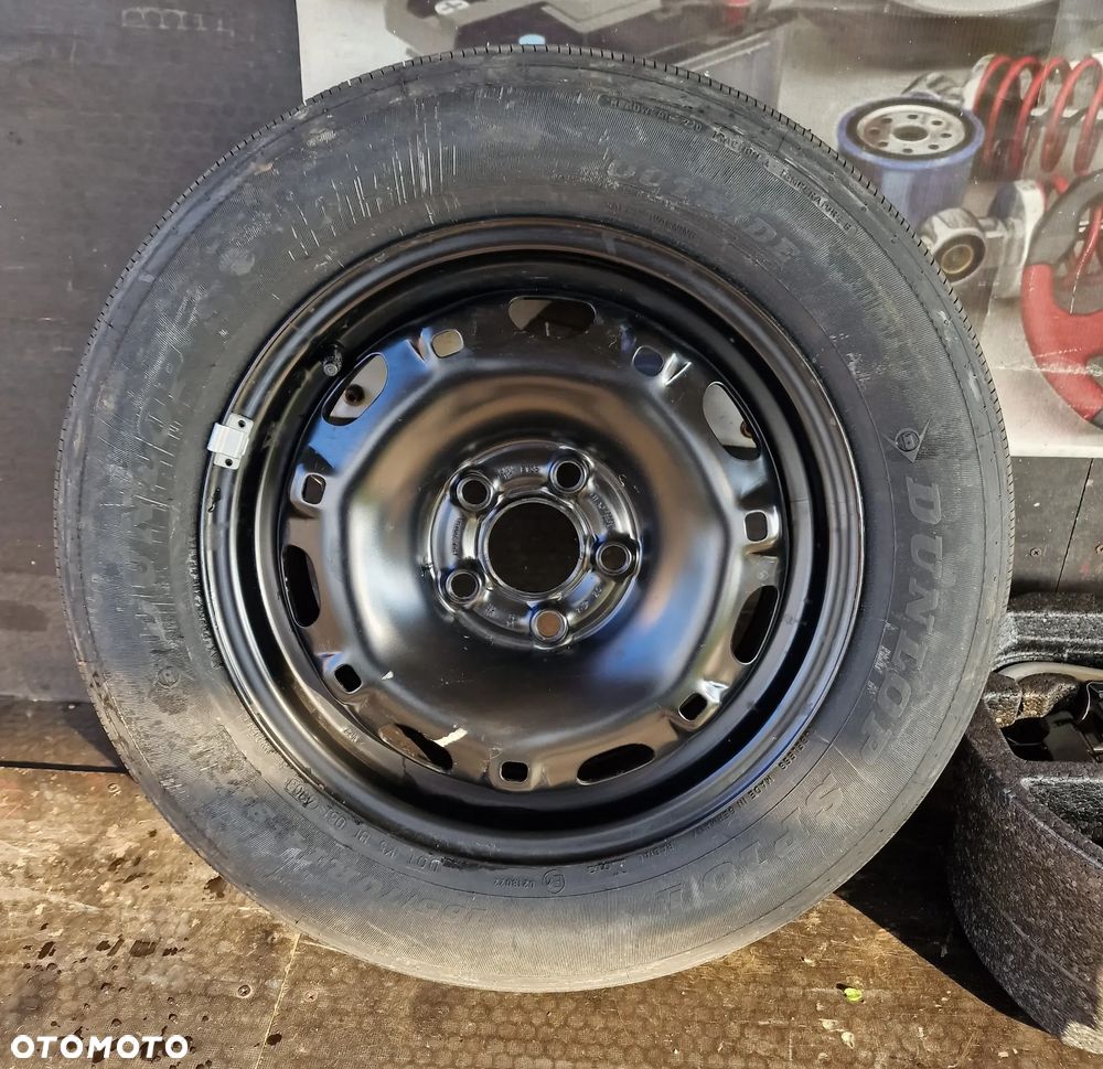 KOŁO ZAPASOWE DUNLOP 165/70 R14 14" + WKŁAD ZESTAW NAPRAWCZY SKODA FABIA I - 3