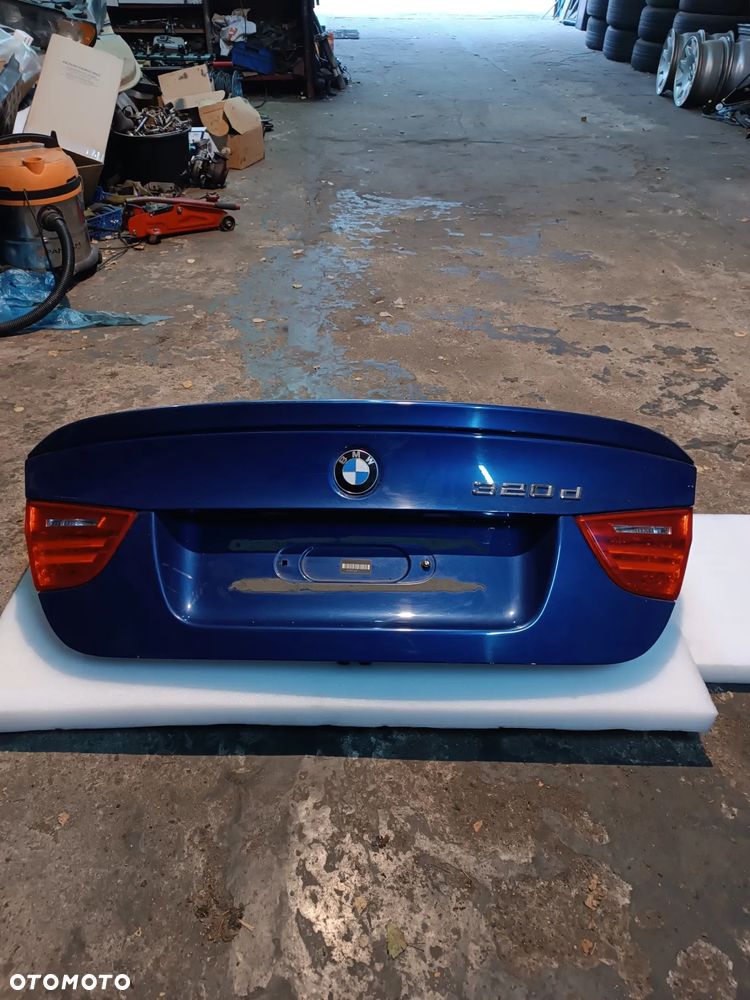 Klapa bagażnika BMW E90 po liftingu kompletna Lemans blau 381 - 1