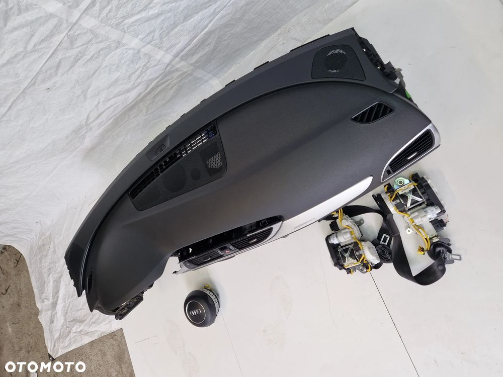 Audi A6 C7 Lift Konsola poduszki pasy Czarna Oryginał Demontaż 14r-18r - 3
