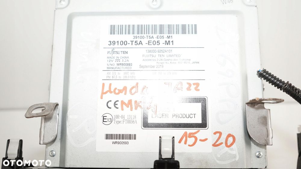 RADIO ORYGINALNE HONDA JAZZ IV 15-20R - 2