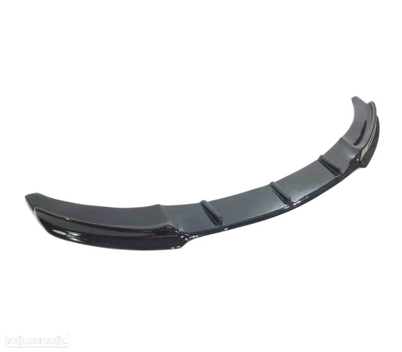 SPOILER LIP DIANTEIRO BMW F32 13-18 LOOK M PRETO BRILHANTE - 2