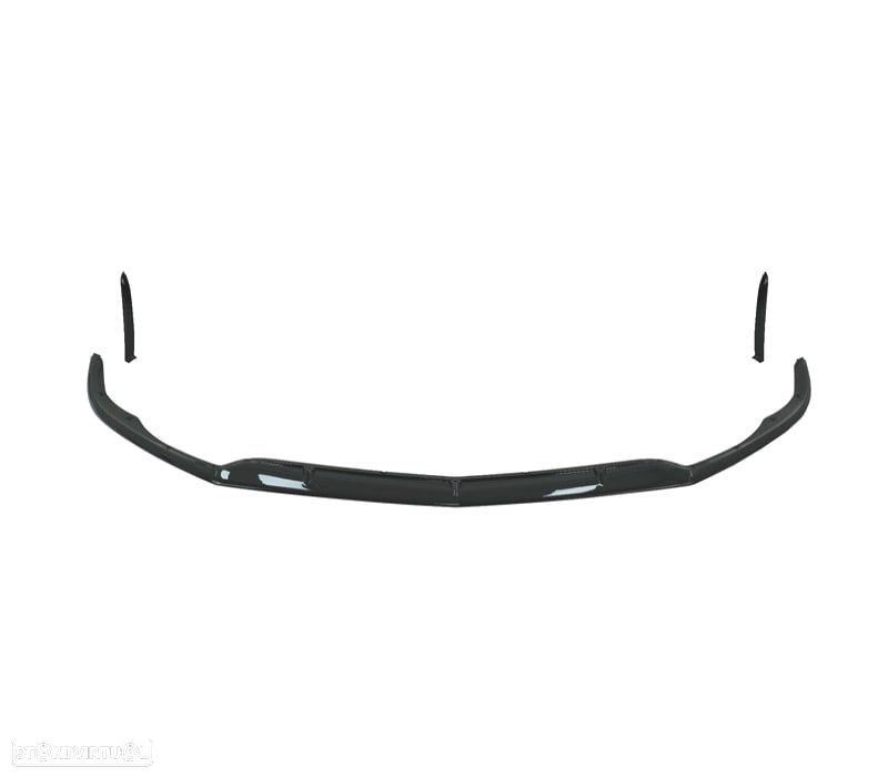 SPOILER LIP MERCEDES W205 C205 15-21 LOOK AMG C63 PRETO BRILHANTE - 2