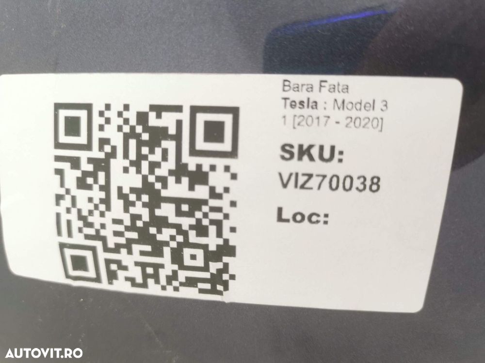 Bara Fata Tesla  Model 3 1 2017 2018 2019 2020 Originala In Stare Buna - 8