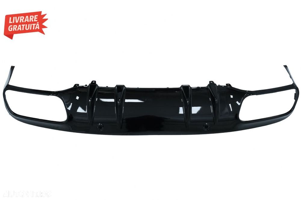 Bara Fata cu Difuzor Spate si Ornamente evacuare Mercedes C-Class A205 Cabrio C205- livrare gratuita - 12