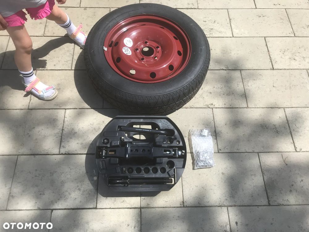 Renault Laguna III Megane III IV Koło Zapasowe Lewarek Klucz Zestaw Dojazdówka 5x114,3 16 - 1