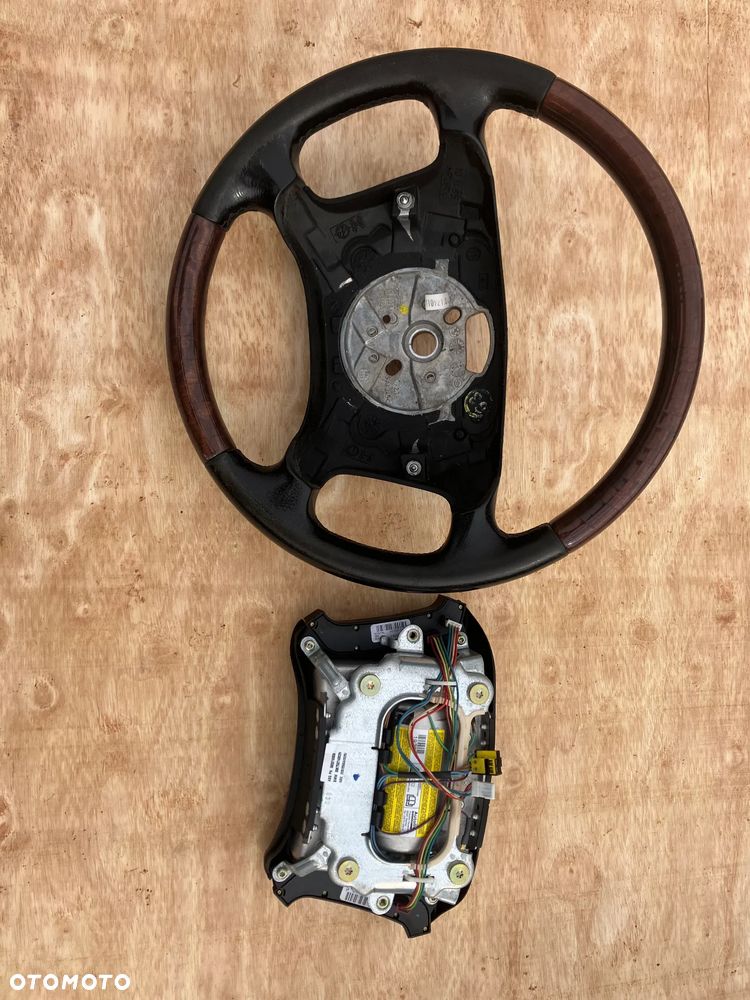 KIEROWNICA BMW E39 DREWNO DREWIANA LIFT PODUSZKA E38 X5 E46 - 9