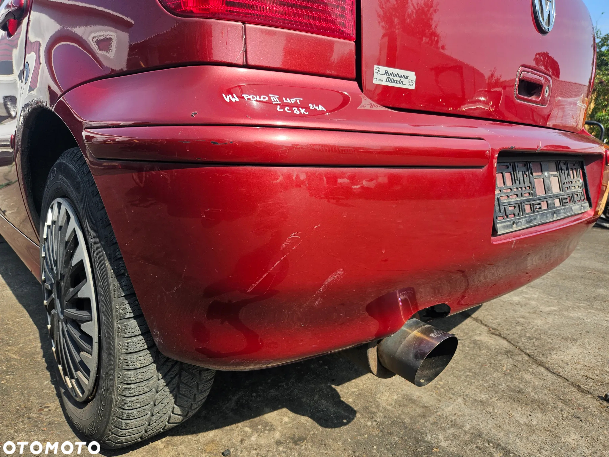 VW POLO III LIFT 6N2 ZDERZAK TYŁ TYLNY TYLNI LC3K - 3