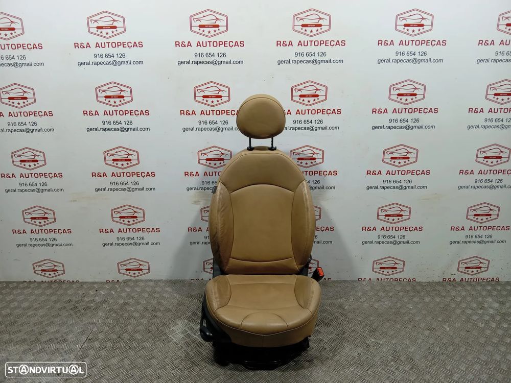 Conjunto de Bancos Mini Cooper S R57 Lci em Beje e Pele - 5