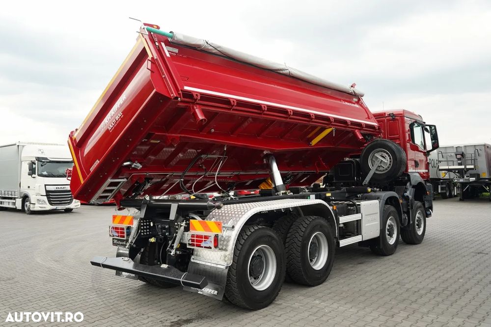 MAN TGS 41.480 / 8x8 / BASCULANĂ SPATE / MANUAL / NOU NOU / KH-KIPPER / - 12
