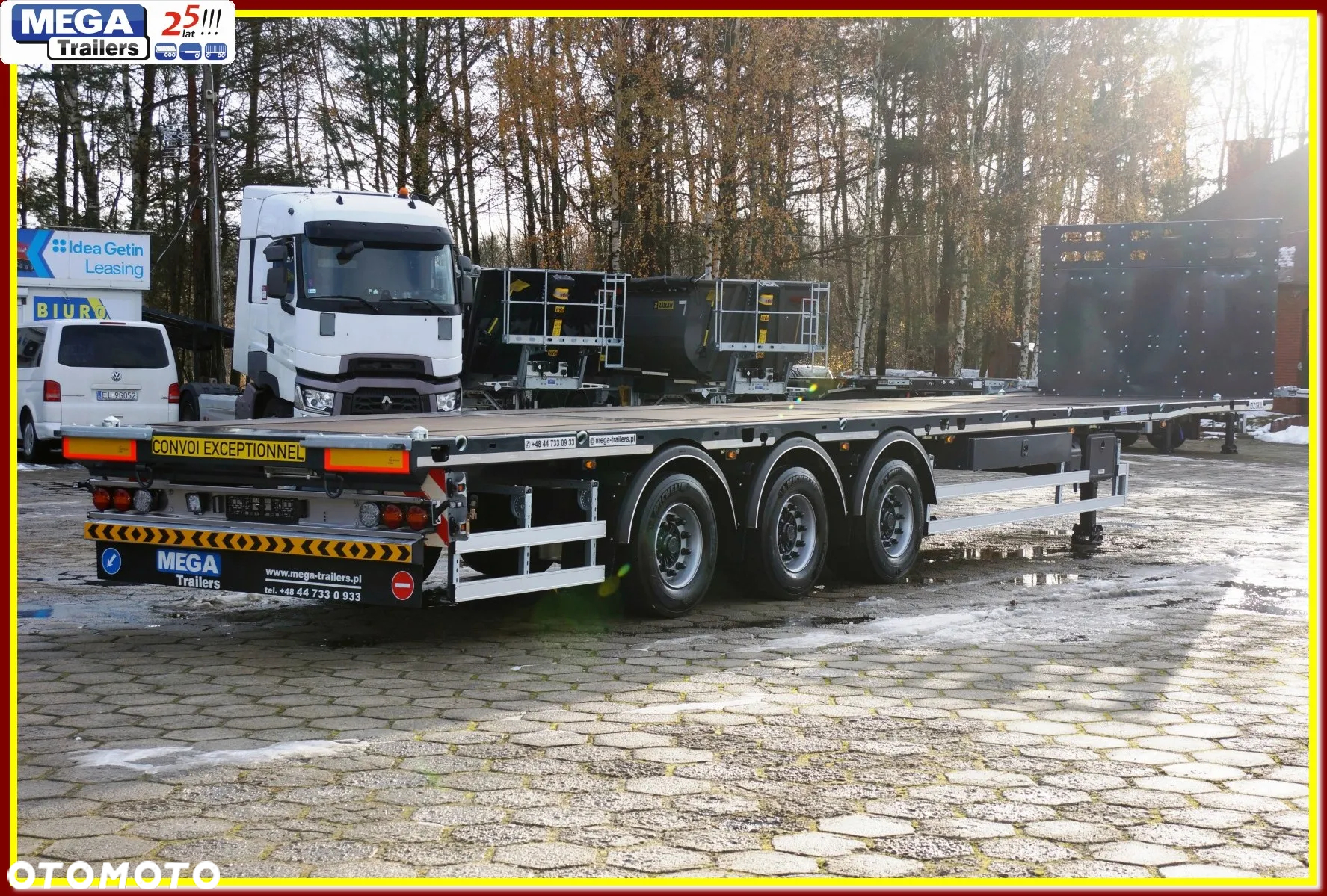 Inny Platforma 19,5 osie, budowlana 13.60 m, ADR EX2, EX3, FL !!! - 11