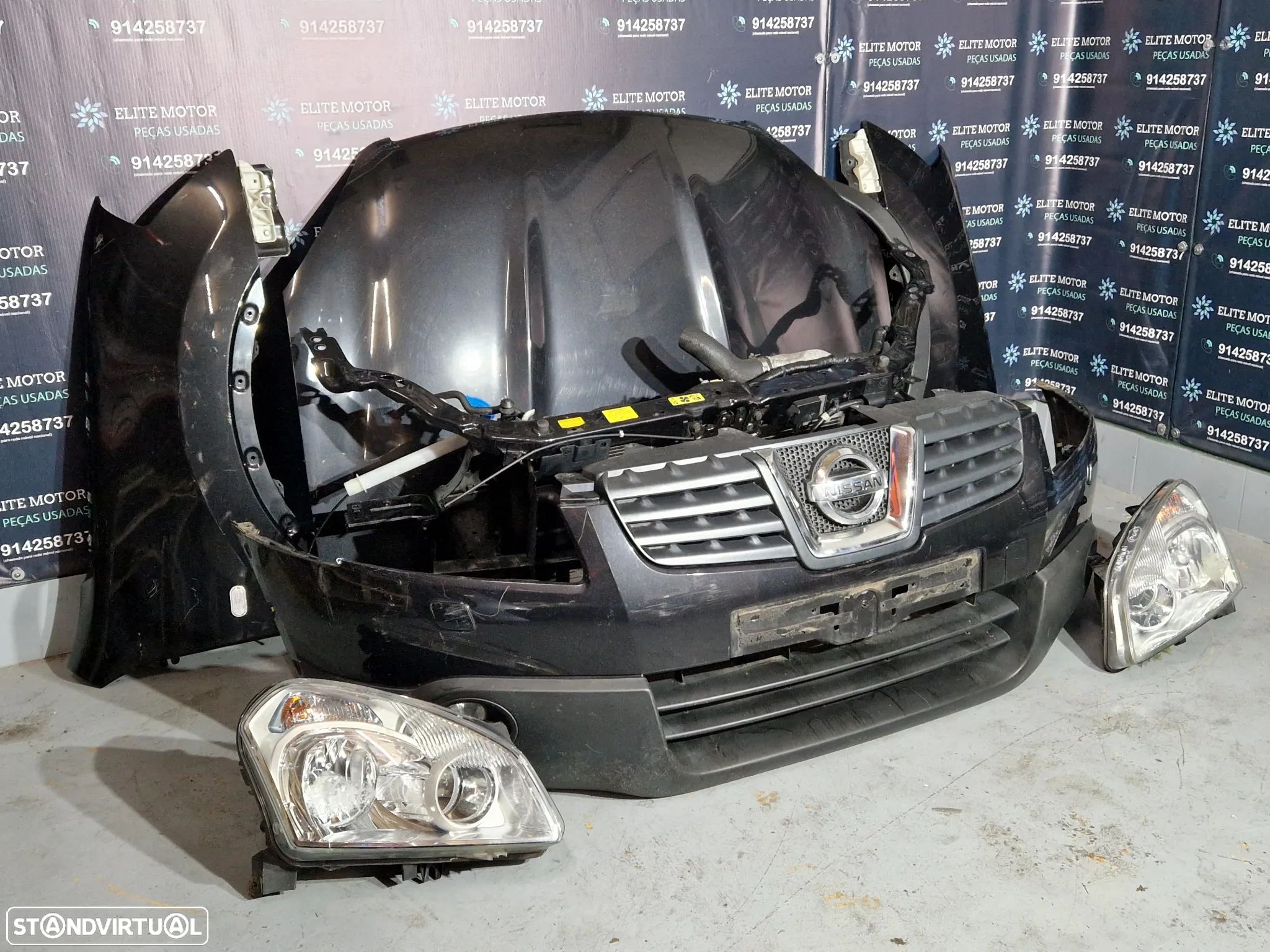 Frente completa usada NISSAN QASHQAI J10 2.0 DCI XENON parachoques capot guardalamas oticas - 1