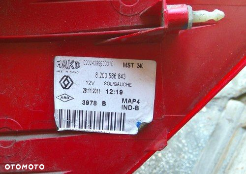 RENAULT CLIO III 05 KOMBI LEWA TYLNA LAMPA ORYGINAŁ EUROPA - 5