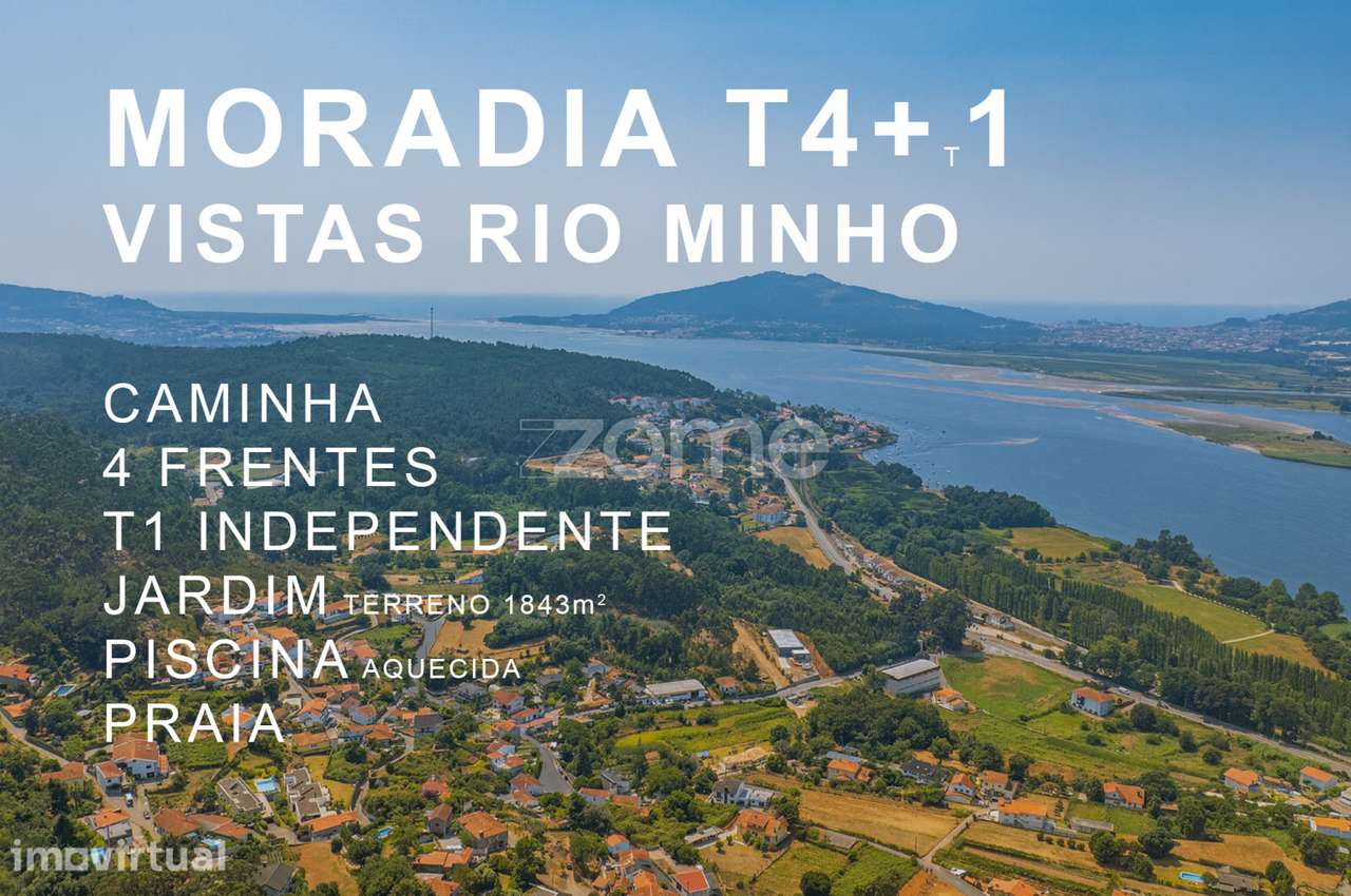 Moradia T4+1 em Caminha vistas para o Rio Minho - Grande imagem: 2/32