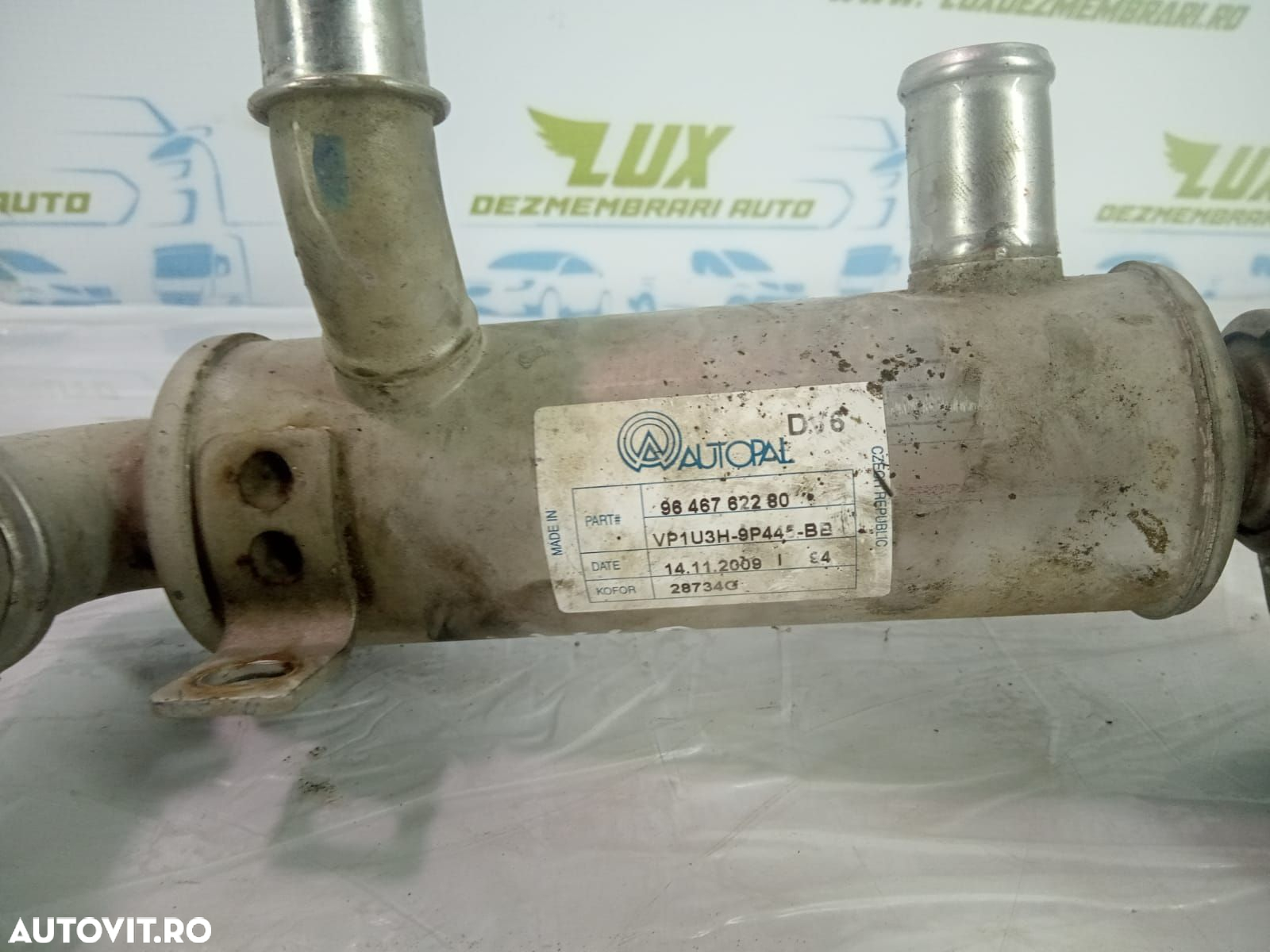Racitor gaze egr 1.6 ddis 9hx 9646762280 Peugeot 307 1 (facelift) - 3