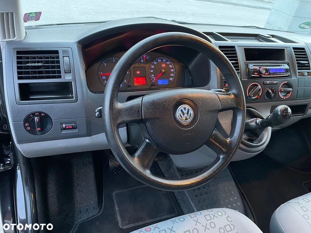 Volkswagen TRANSPORTER T5 1.9TDI Klima Elektryka Tempomat Brygadówka Dubel Kabina 6os Hak Opł - 13