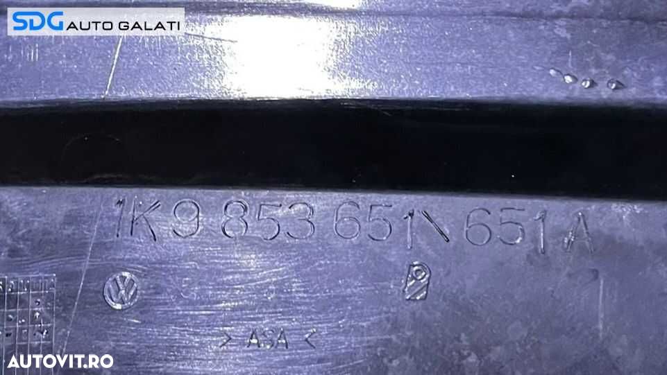 Grila Centrala cu Emblema Sigla de pe Bara Spoiler Fata Volkswagen Golf 6 2008 - 2013 Cod 5K0853653 5K0853651AF [L5345] - 3