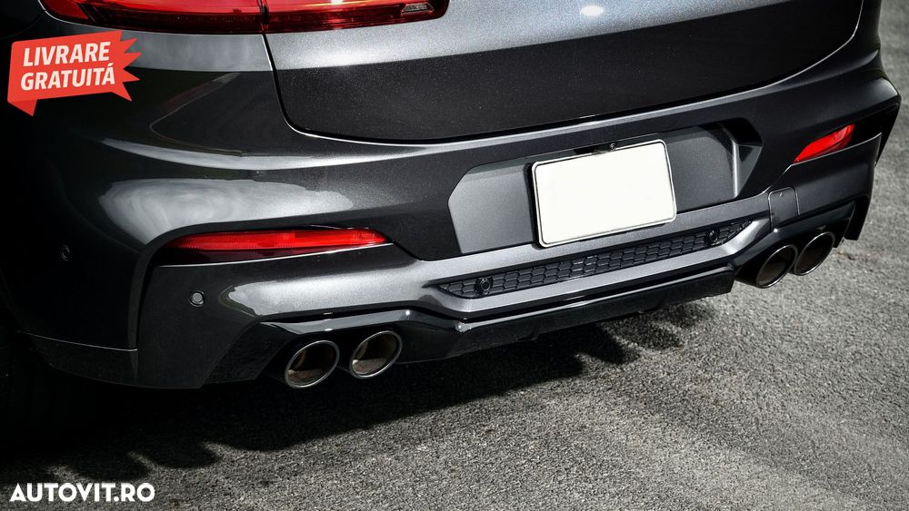 Difuzor Bara Spate cu Evacuare Dubla BMW X4 G02 (2018-up) M Sport- livrare gratuita - 14