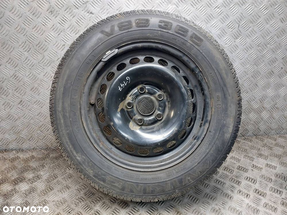 KOŁO FELGA OPONA ZAPAS 5X112 6Jx15 ET45 195/65R15 AUDI VW 8D0601027 - 1