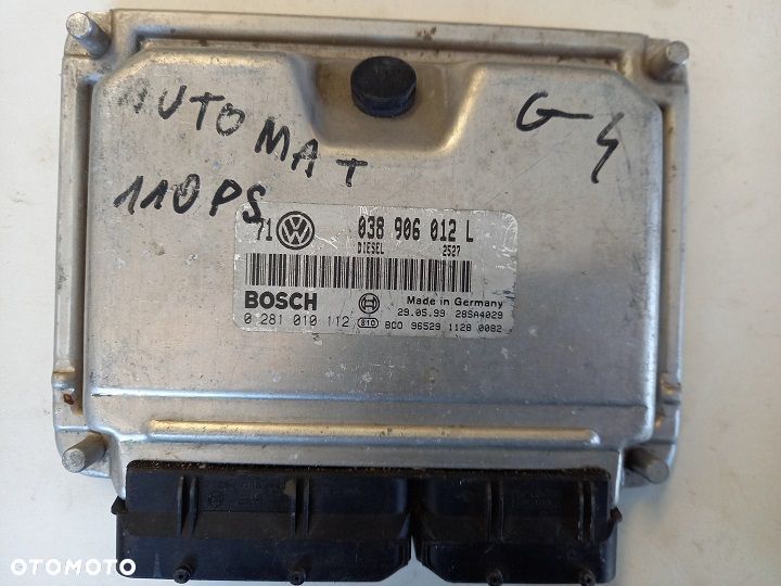VW GOLF IV MODUŁ STEROWNIK SILNIKA 038906012L - 1