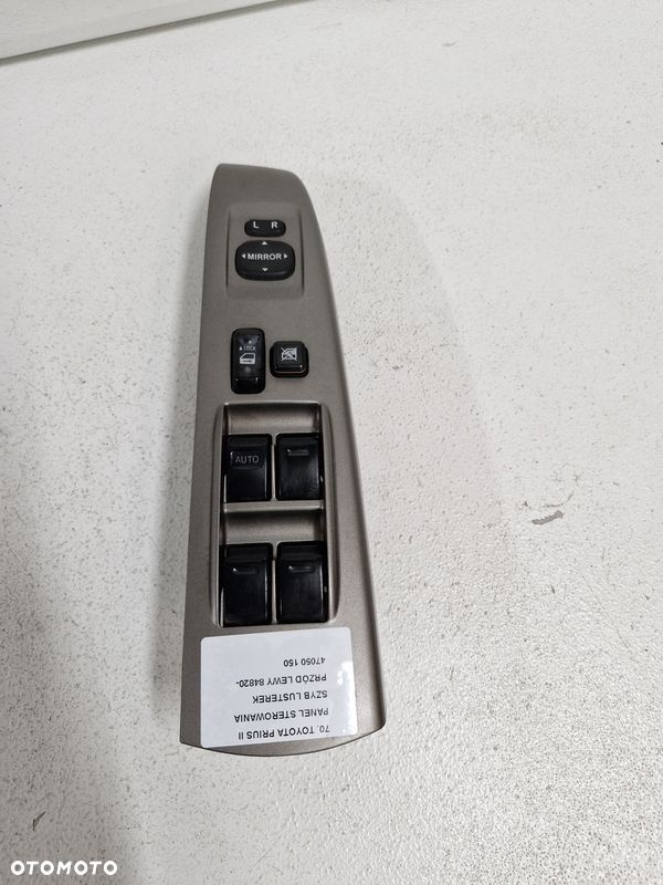 TOYOTA PRIUS 2 II PRZEŁĄCZNIKI SZYB LUSTEREK PRZYCISKI LEWY PRZÓD 84820-47050 - 1