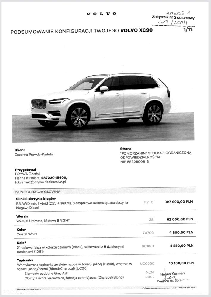 Volvo XC 90 B5 D AWD Ultimate Bright 7os - 20