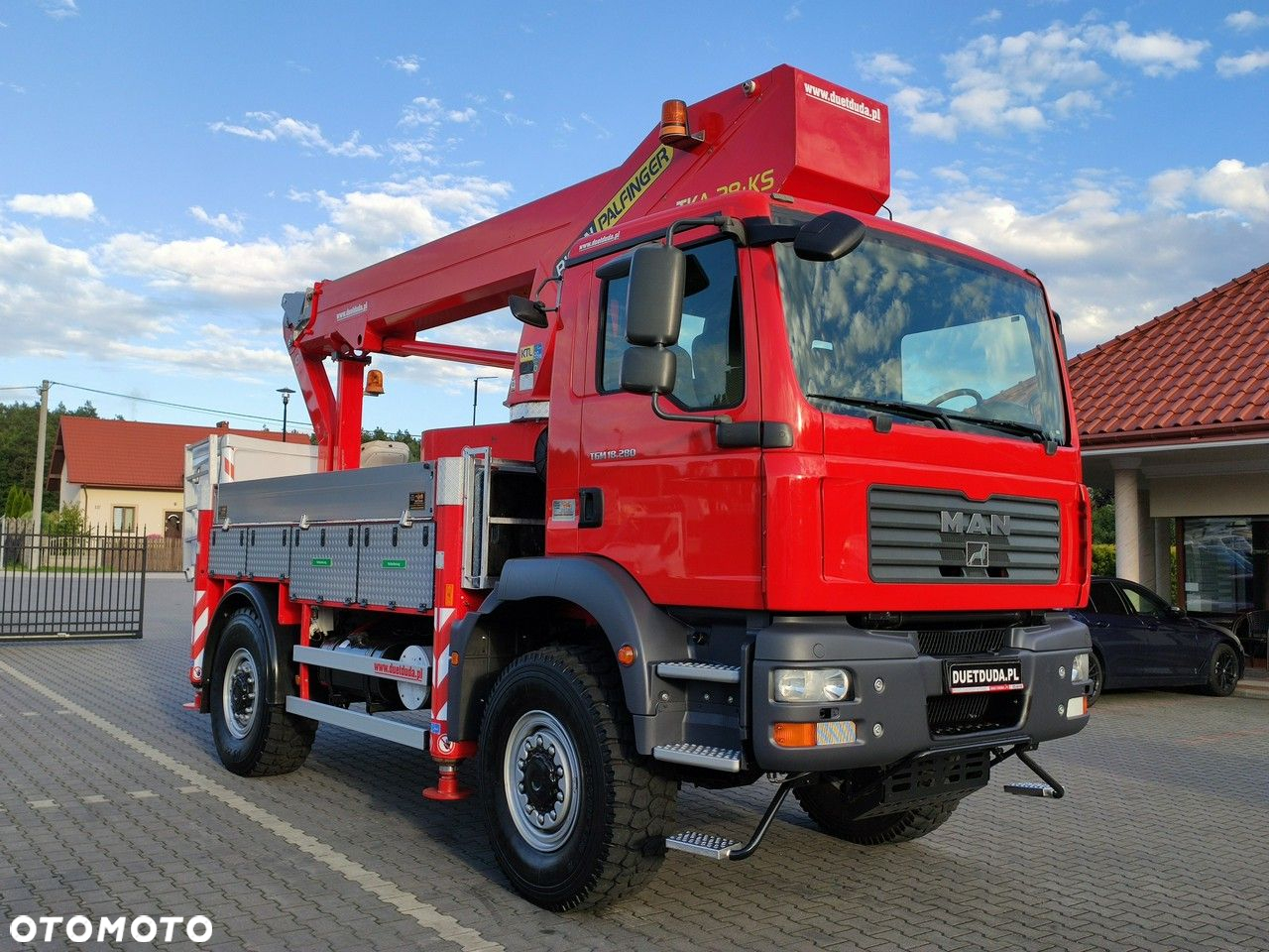 MAN TGM 18.280 4x4 Zwyżka Bison Palfinger TKA 28 Podnośnik Koszowy - 6