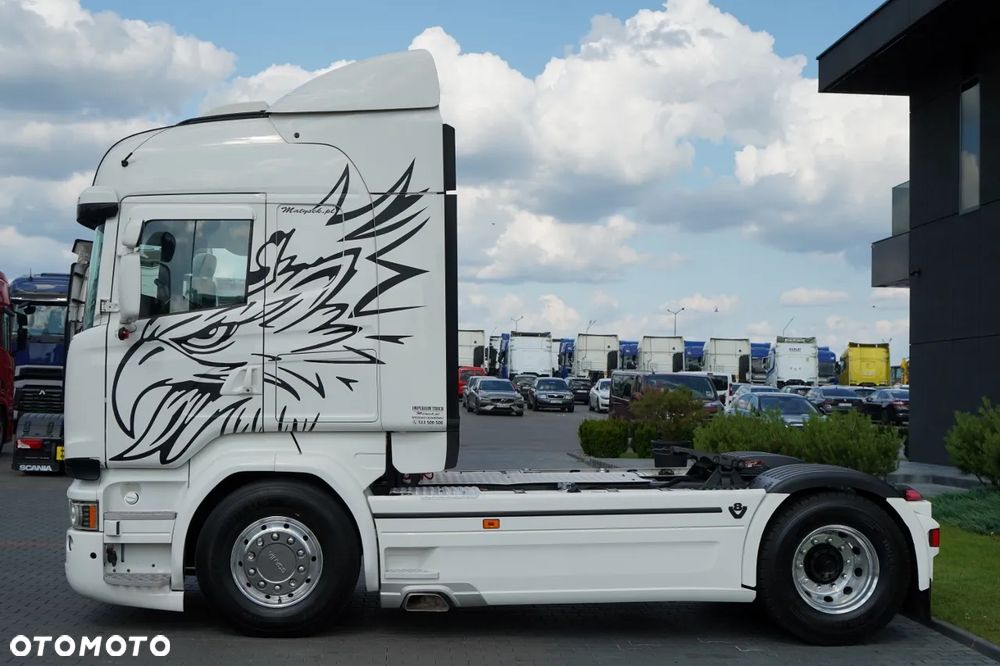 Scania R 580 / V8 / RETARDER / CAŁA NA PODUSZKACH / KLIMA POSTOJOWA / SKÓRY / OPONY 100 % / PO ZŁOTYM KONTRAKCIE SERWISOWYM - 6