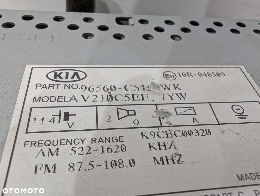 KIA SORENTO III RADIO NAWIGACJA WYŚWIETLACZ CZYTNIK 96560-C5102WK - 5