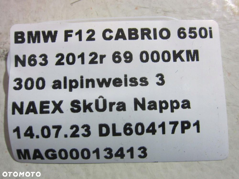 BMW 6 F12 F13 OSŁONA PRZEDNIEJ SZYBY SŁUPKA A 7221175 51767221175 - 15