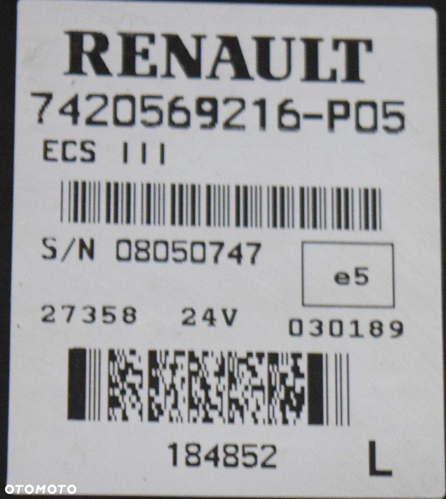 MODUŁ STEROWNIK KOMPUTER ECS RENAULT DXI - 3