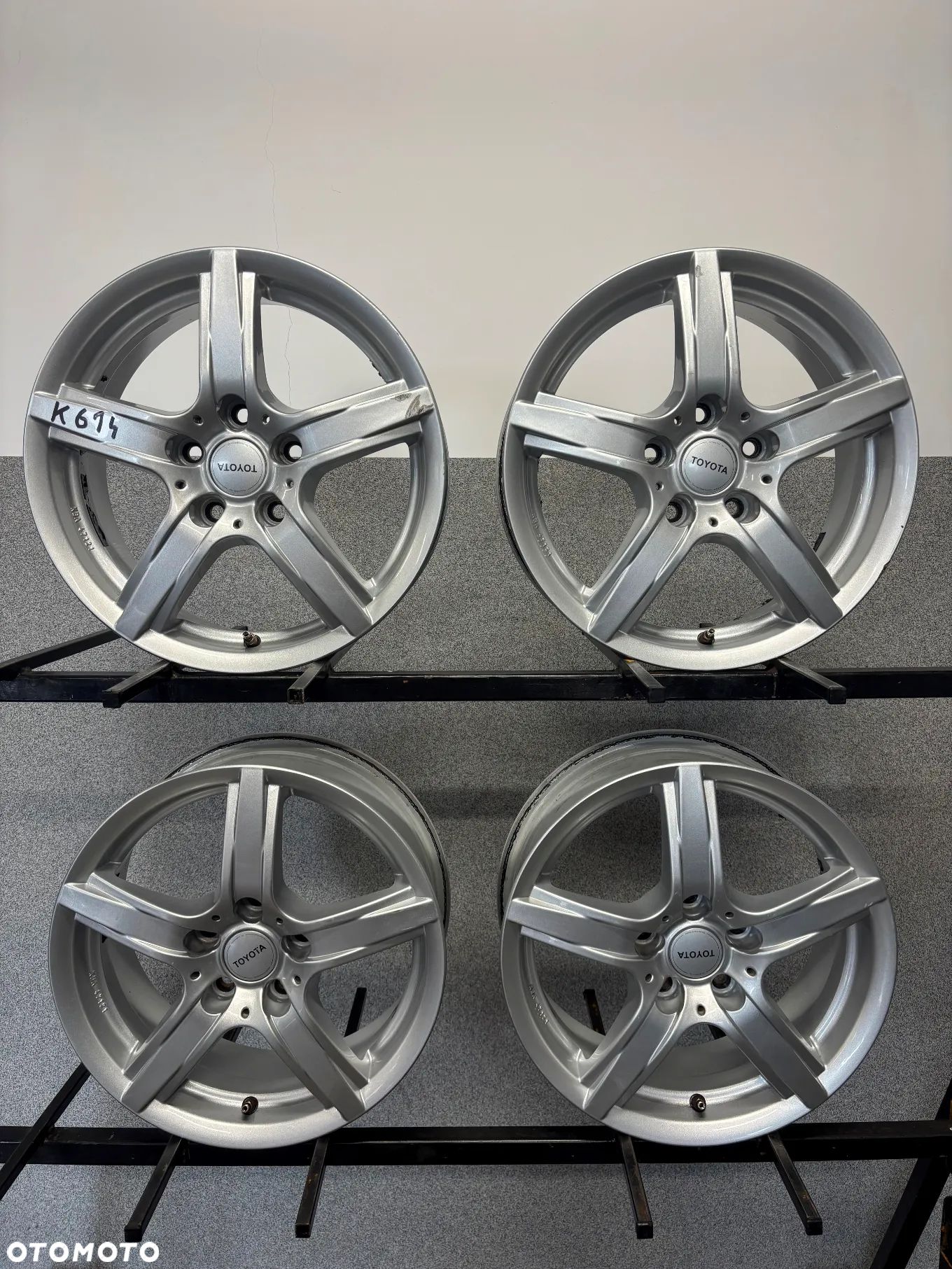 4 FELGI ALU. TOYOTA AURIS, AVENSIS,RAV4,COROLLA 16'' 6,5J ET39 RCD GERMANY, BROCK ALLOY WHEELS - 1