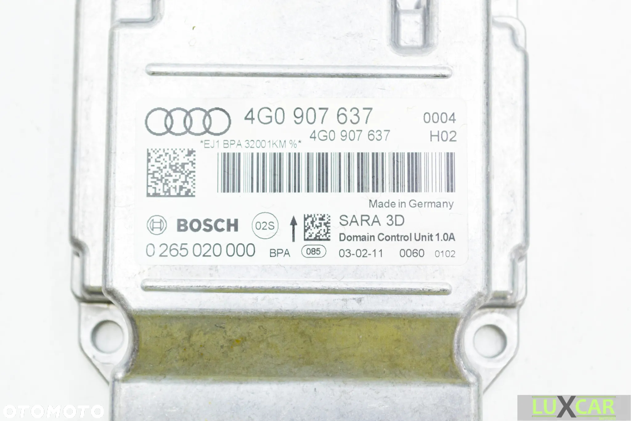 AUDI A7 STEROWNIK MODUŁ PRZYŚPIESZENIA SENSOR ESP 4G0907637 - 2