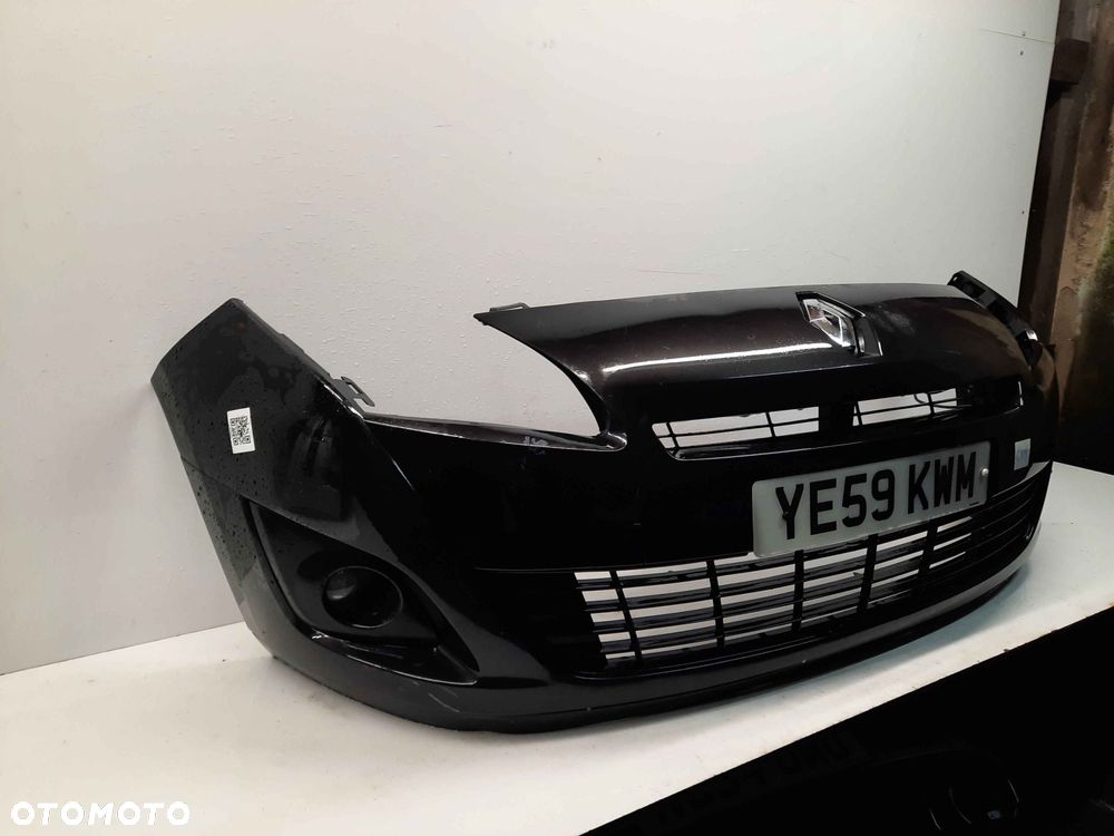 ^ ZDERZAK PRZÓD PRZEDNI DO RENAULT GRAND SCENIC III 3 NV676 CZARNY HALOGENY - 5