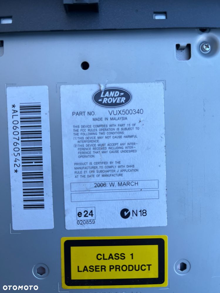 Radio CD 6CD-565 VUX500340 Range Rover Sport L320 - 3