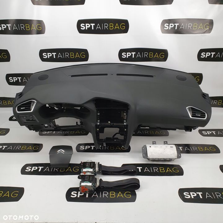 CITROEN C4 DESKA ROZDZIELCZA KONSOLA KOKPIT PULPIT PODUSZKI AIRBAG AIR BAG PASY KIT SET - 1